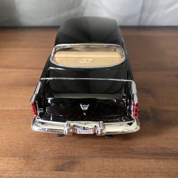 1955 Chrysler C300 Black Diecast Model Toy Car 1/24 Scale Motor Max - Picture 8 of 10